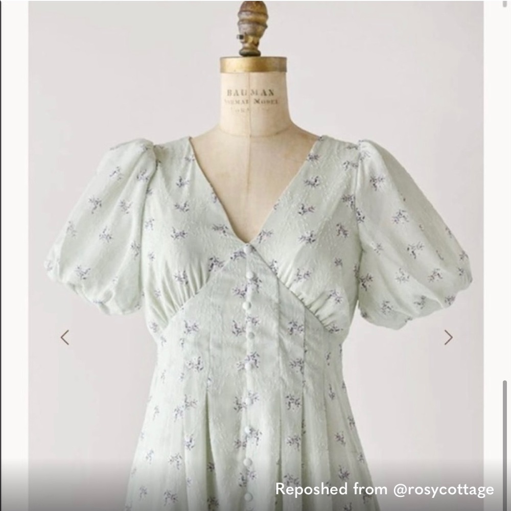 NWT By the river floral green dress